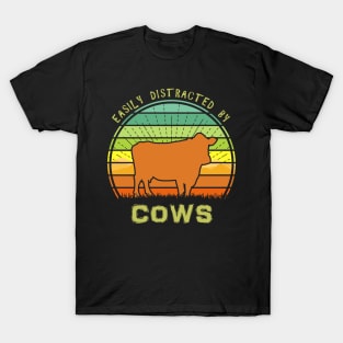 Easily Distracted By Cows T-Shirt